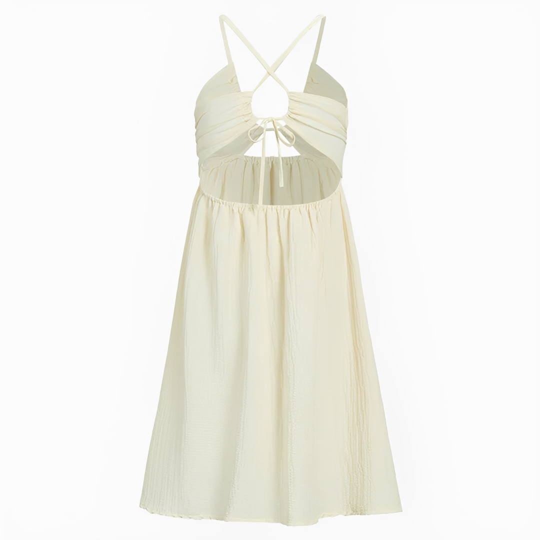 Edna - Stilvolles rückenfreies Midikleid