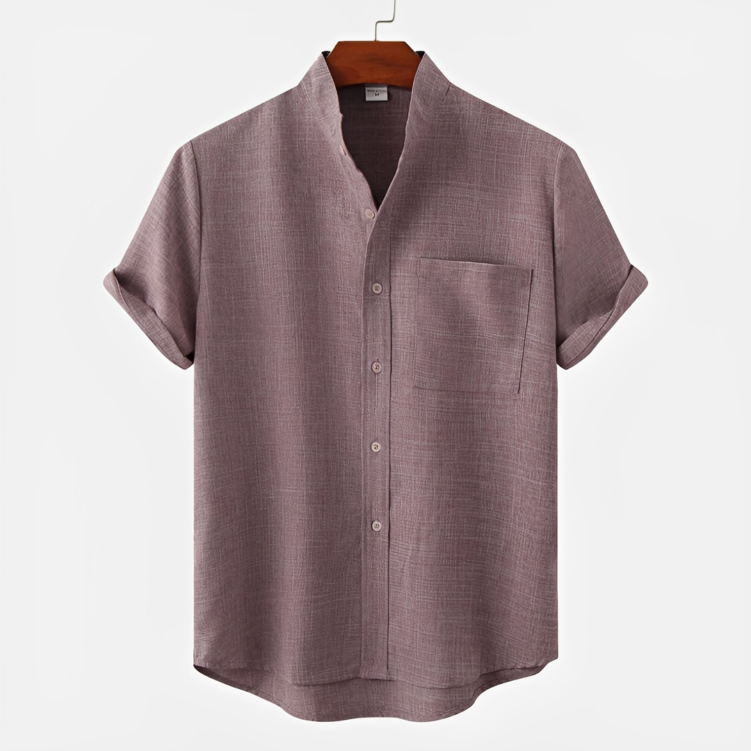 Hayden - Einfaches Button-Up-Polo-Shirt