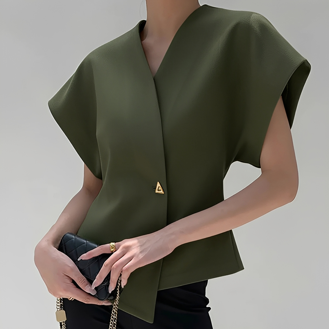 Ariella - Trendige V-Ausschnitt-Bluse