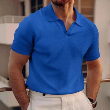 Ollie - Legeres Waffel-Poloshirt für Herren