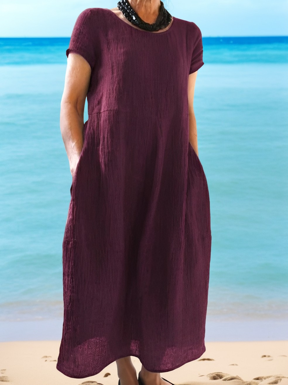 Allie - Bequemes, locker sitzendes Kurzarmkleid für Damen