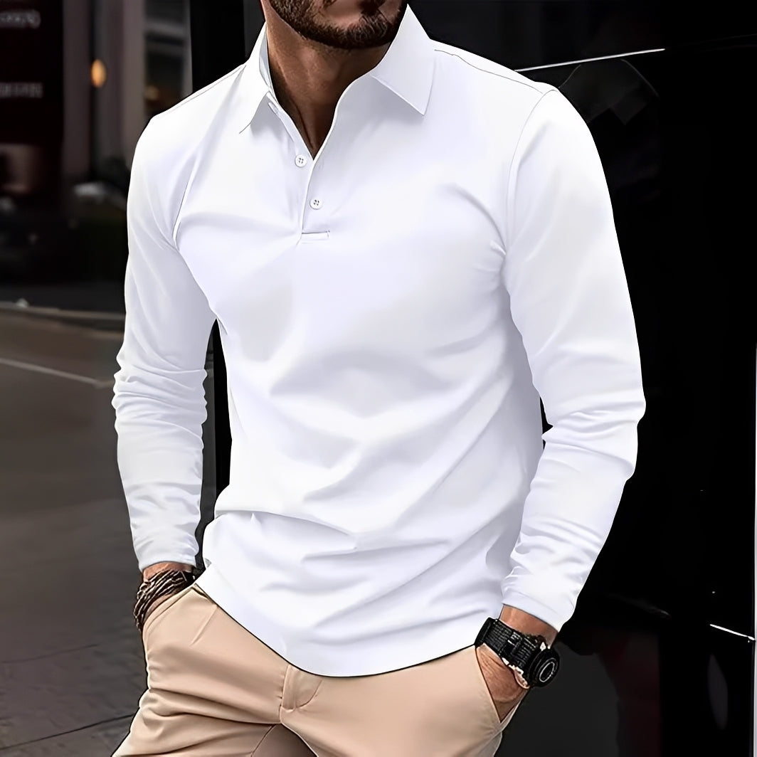 Conner – Herren-Poloshirt mit langen Ärmeln – Lässig & bequem