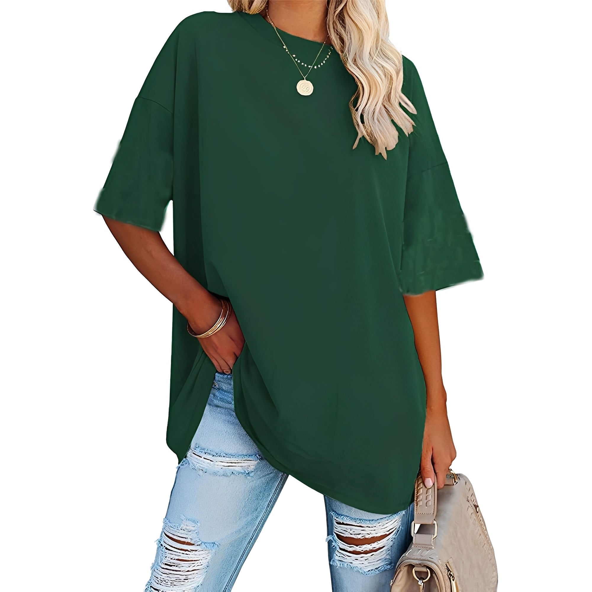 Alice - Lässig geschnittenes T-Shirt mit breiten Schultern