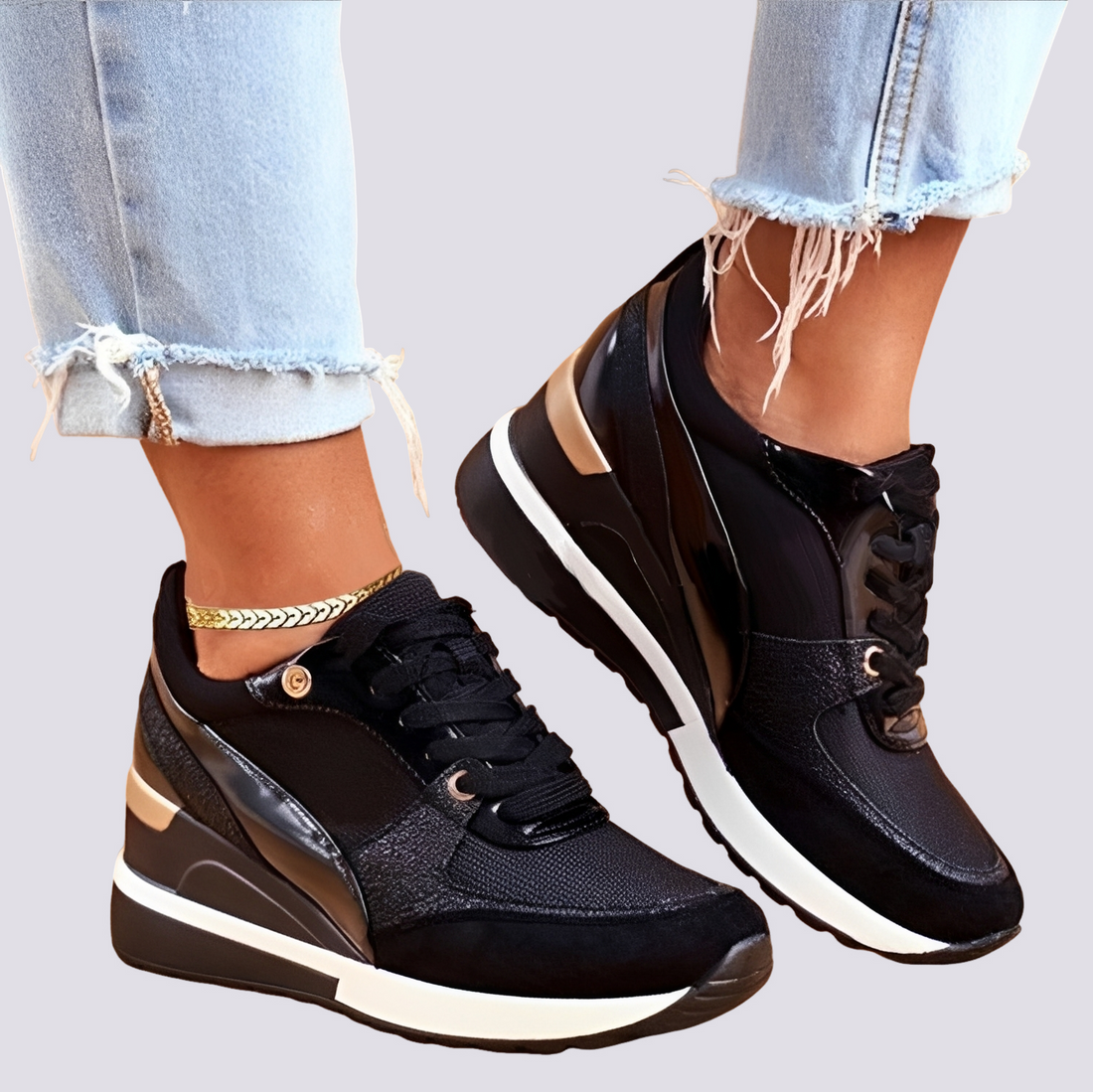 Demi - Trendige Plateausneaker