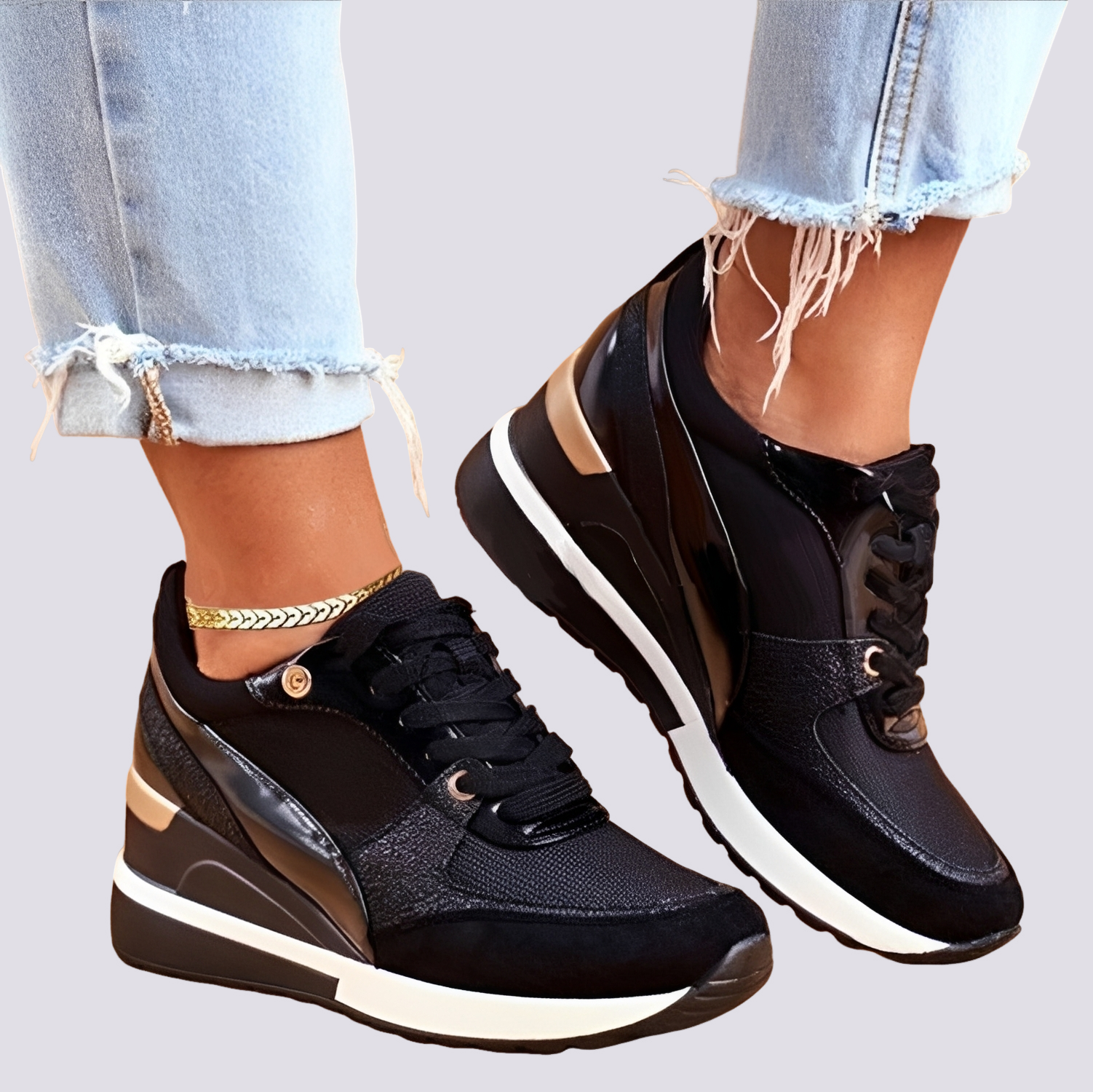Demi - Trendige Plateausneaker