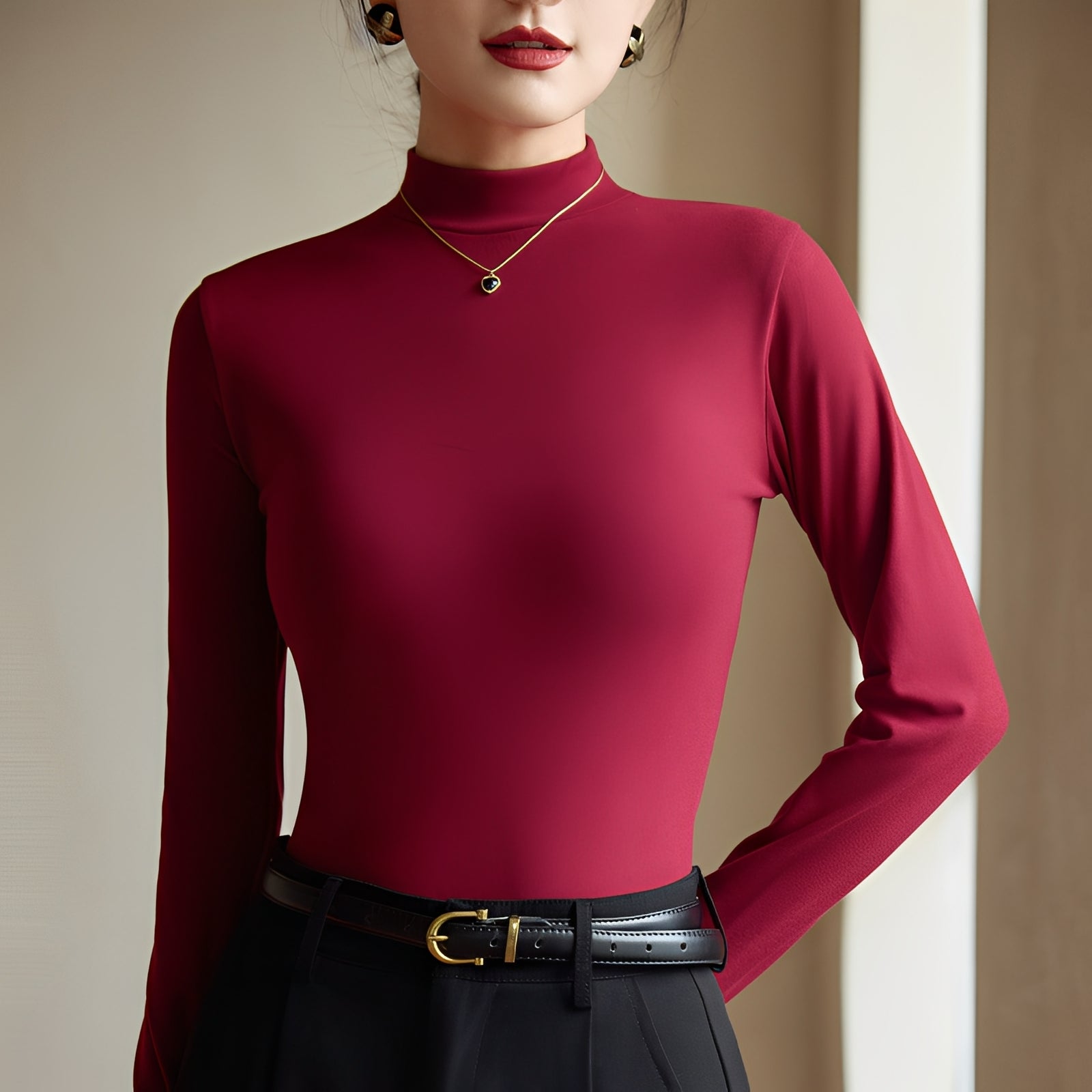 Antonette - Elegantes Rollkragenoberteil