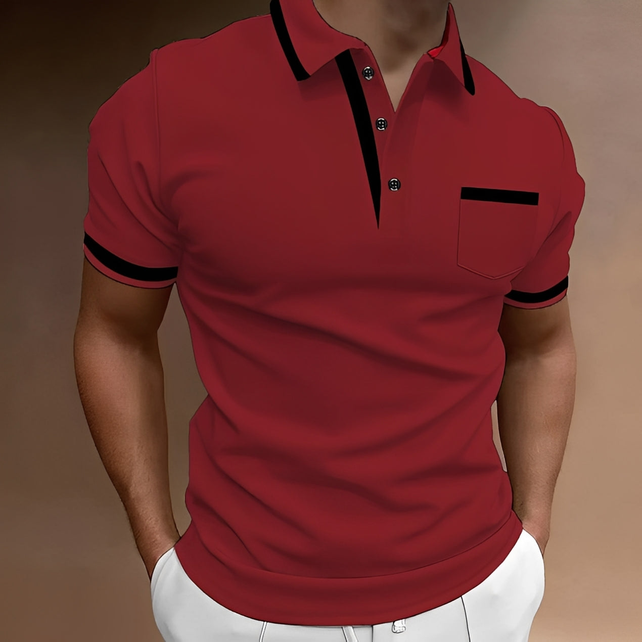 Bobby - Lässiges kurzärmeliges Herren-Poloshirt