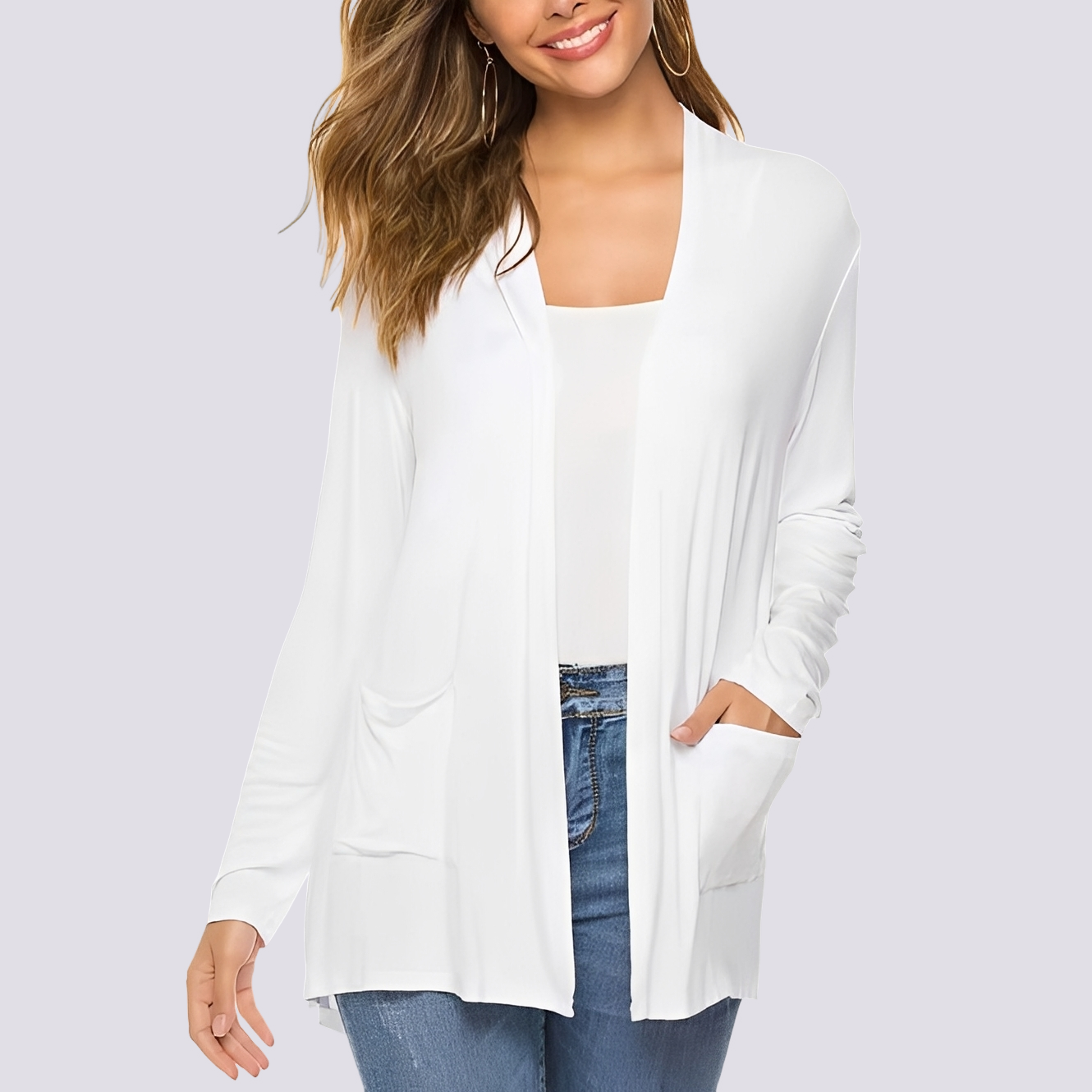 Bertha - Bequeme Langarm-Jacke