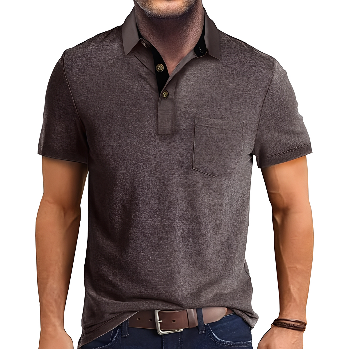 Abner - Poloshirt im klassischen Design