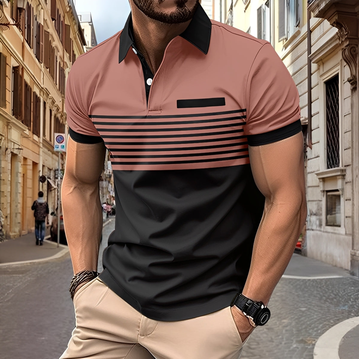 Thomas - Elegantes, eng anliegendes Poloshirt für Herren