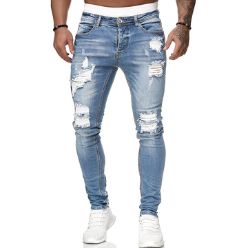 Annie - Herren-Skinny-Jeans mit coolen Rissen