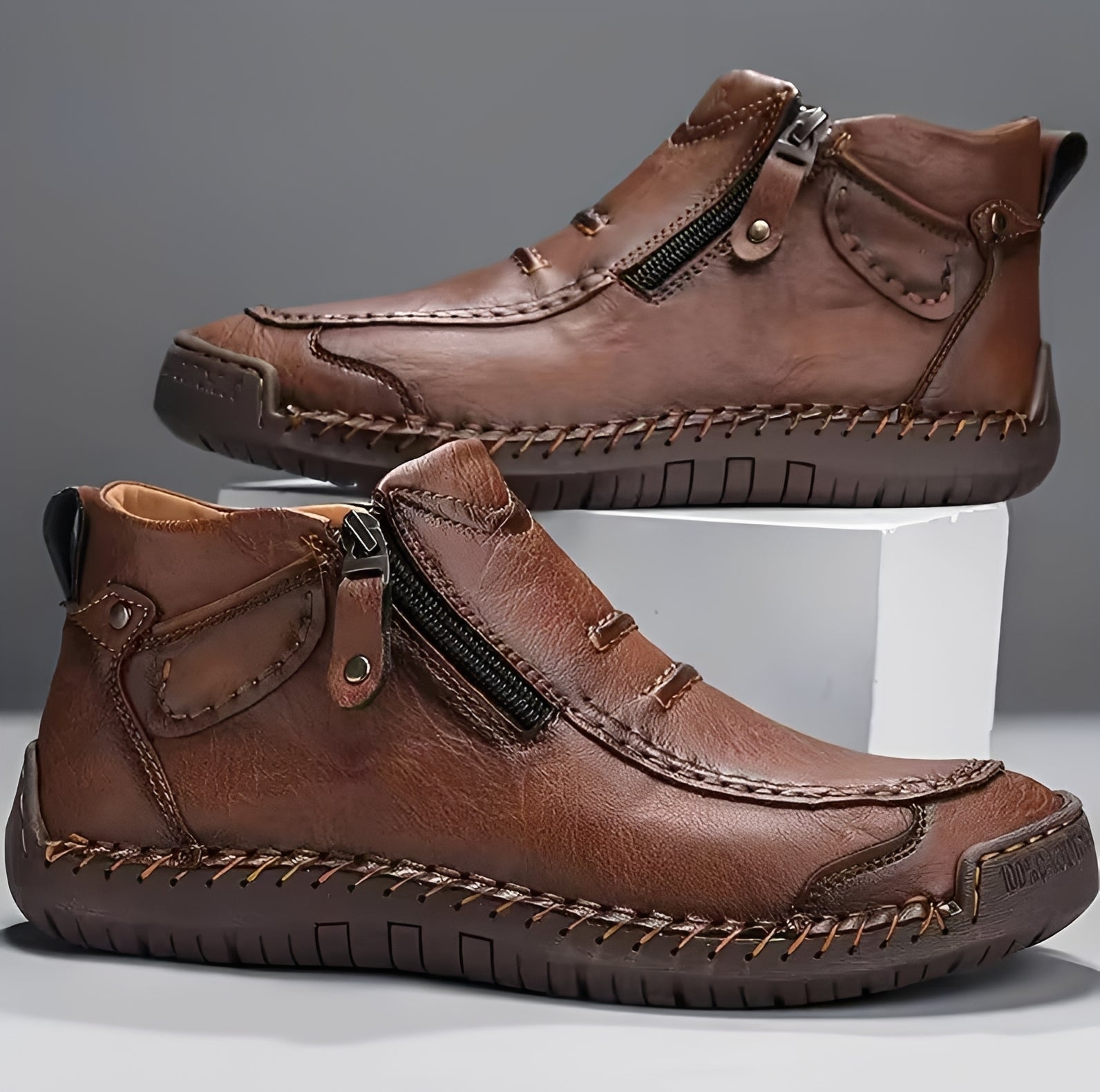 David - Elegante Stiefel mit Reißverschluss