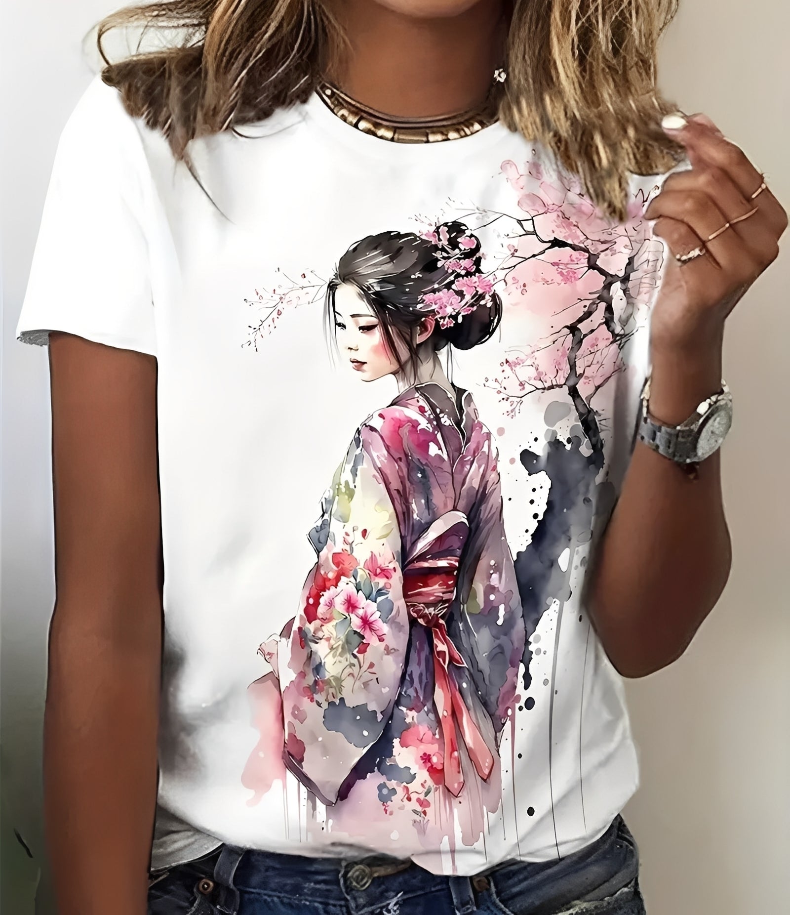 Julia - Modisches Damen-T-Shirt mit Druck