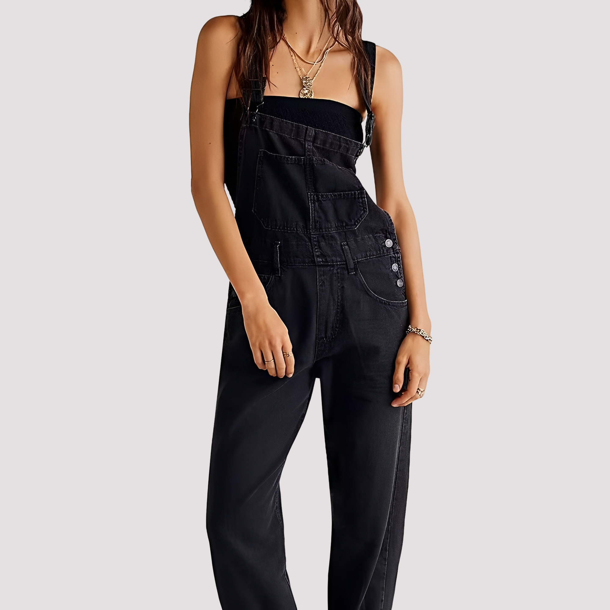 Sophie - Bequemer, lässiger Jeans-Jumpsuit für Damen