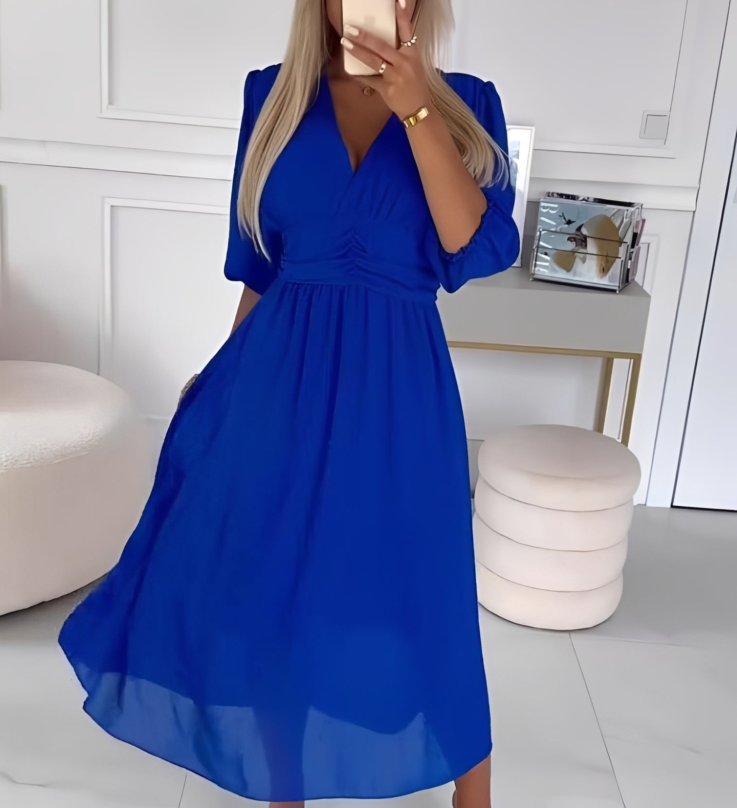 Aysha - Midikleid mit langen Ärmeln