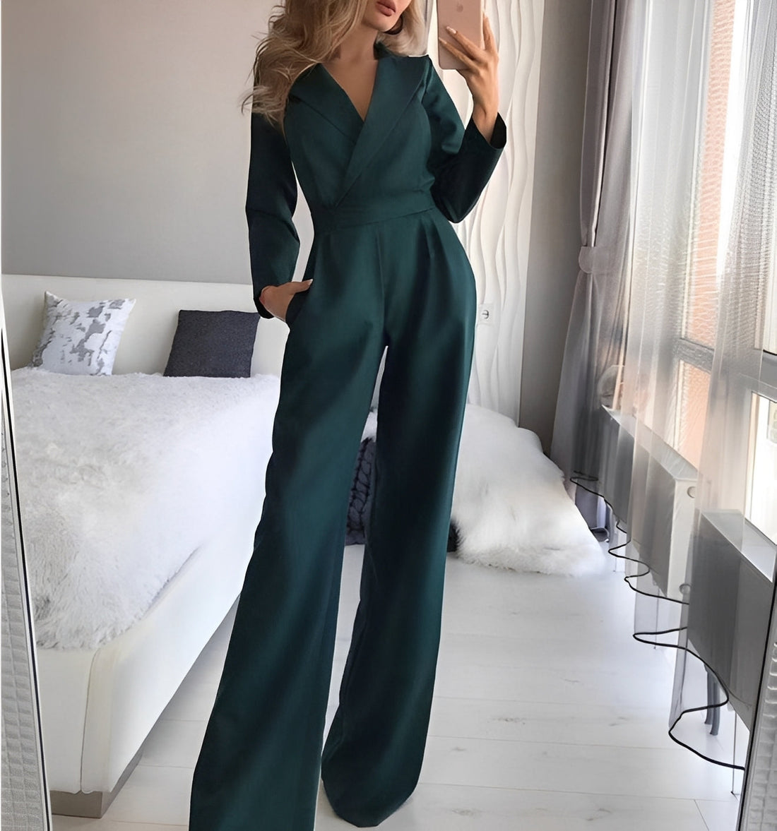Emilie - Eleganter Overall mit langen Ärmeln