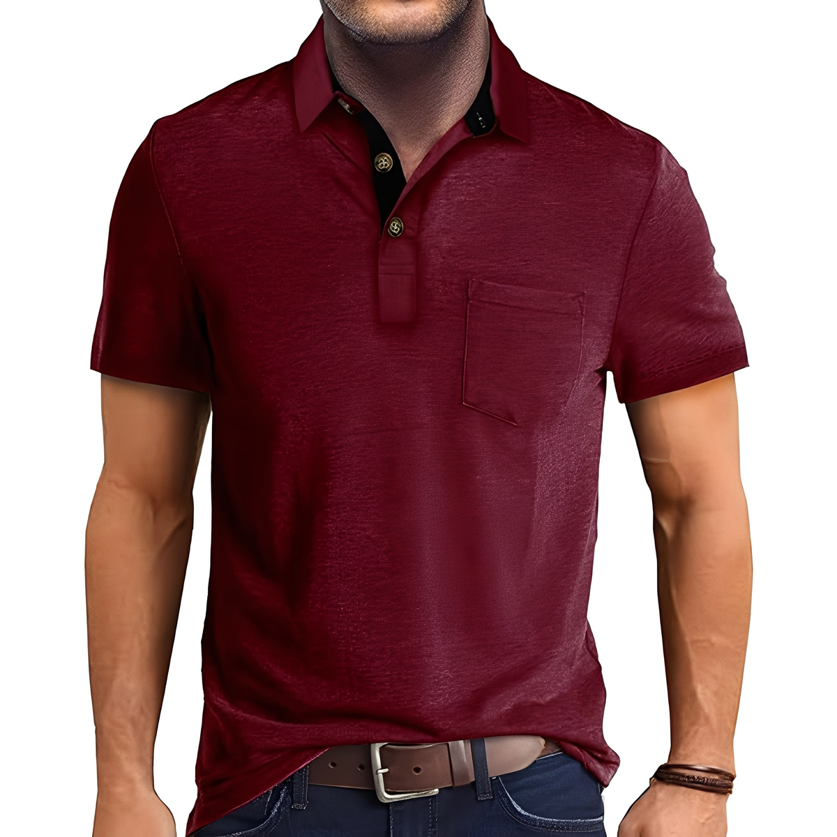 Abner - Poloshirt im klassischen Design