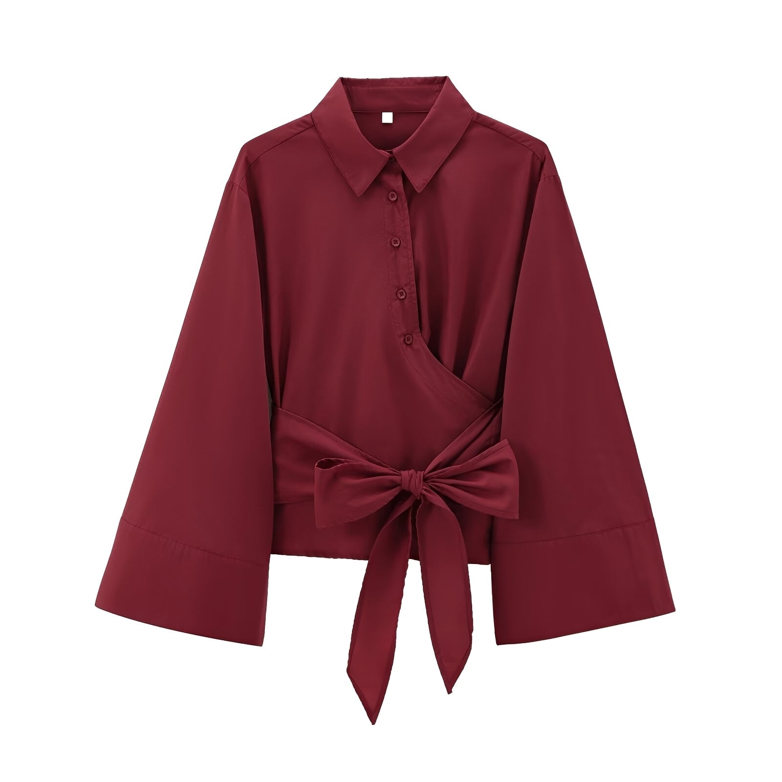 Shania - Elegantes, locker geschnittenes Oberteil für Damen mit Gürtel