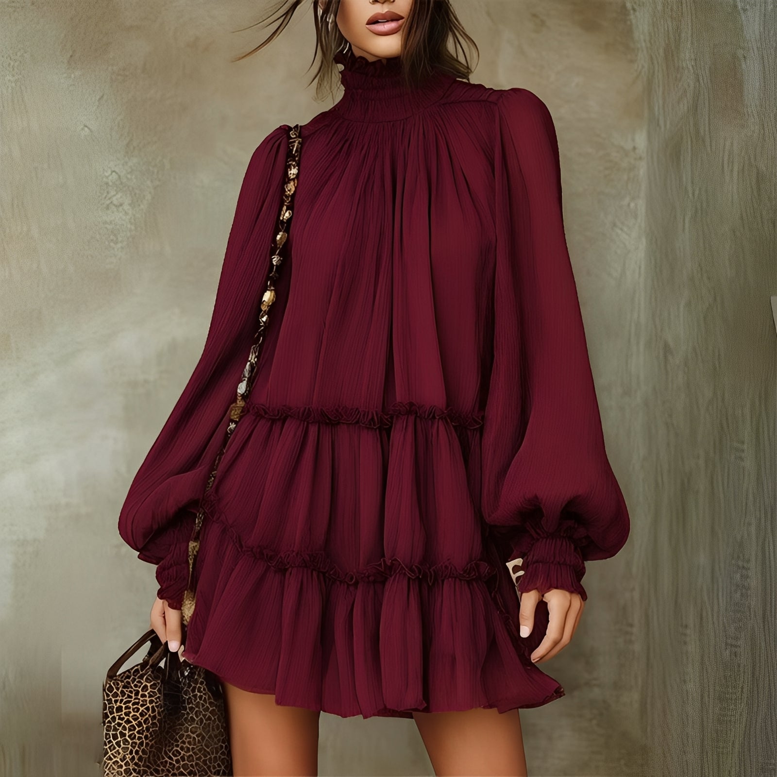 Mayeth - Elegantes Ruffle-Minikleid