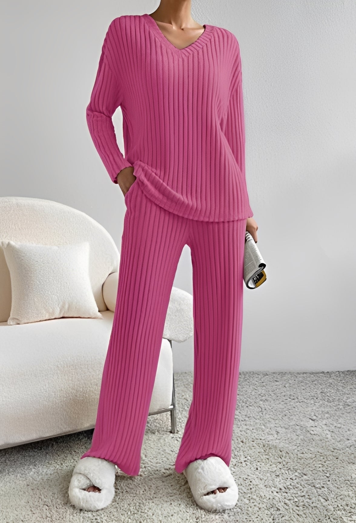 Niki - Lockeres gestreiftes Outfit-Set