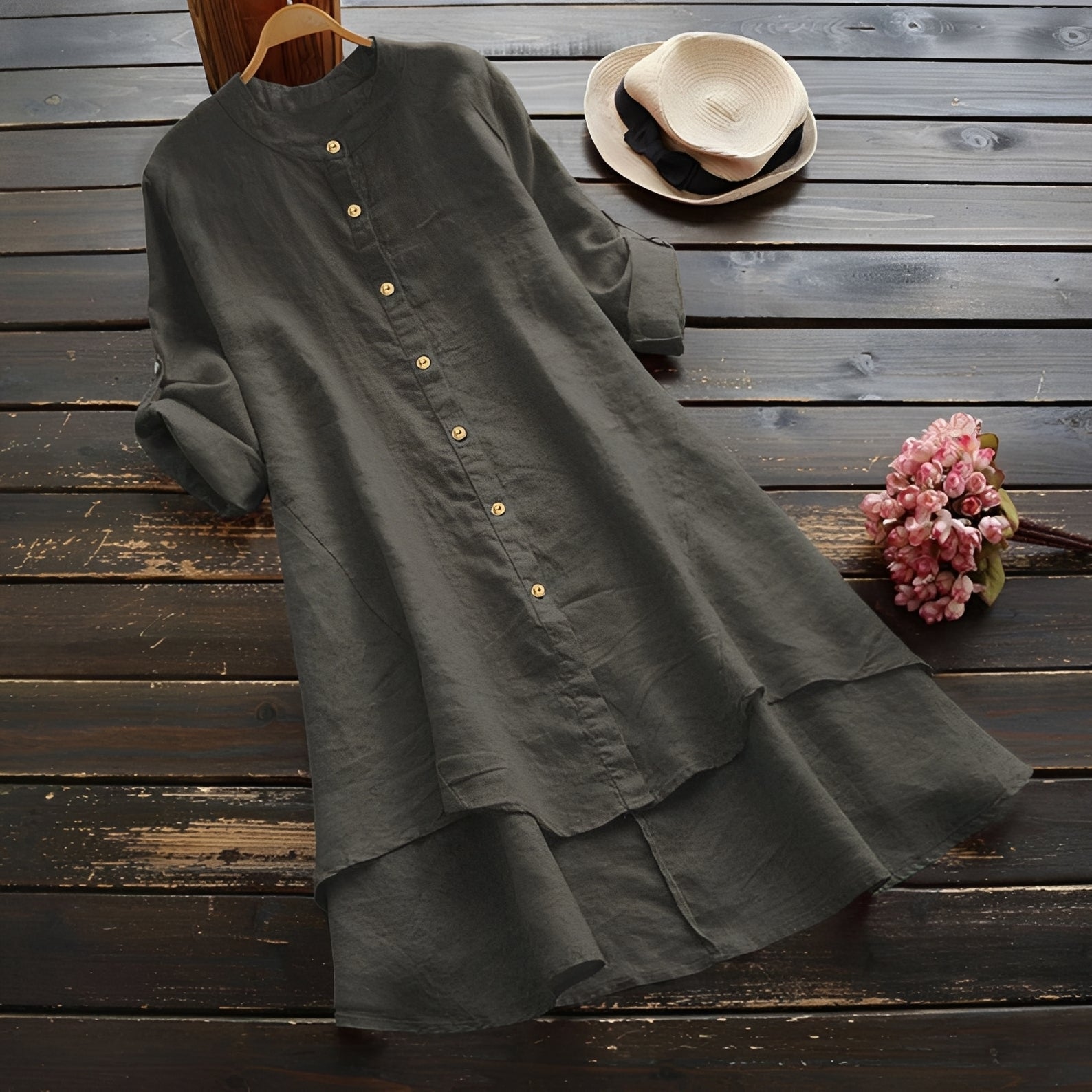 Mildred - Schickes Kleid mit Knöpfen