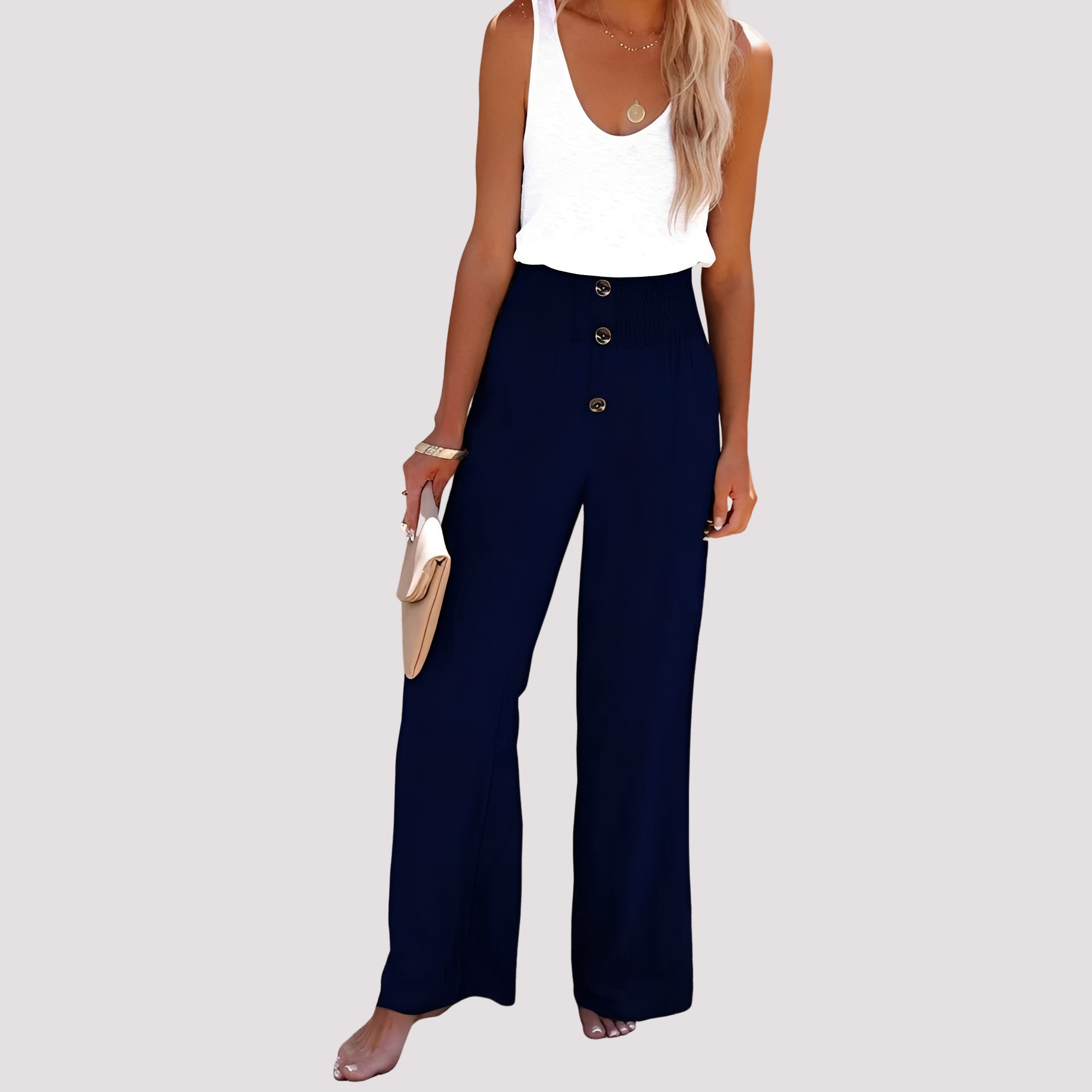 Christa - Bequeme Hose mit hohem Bund