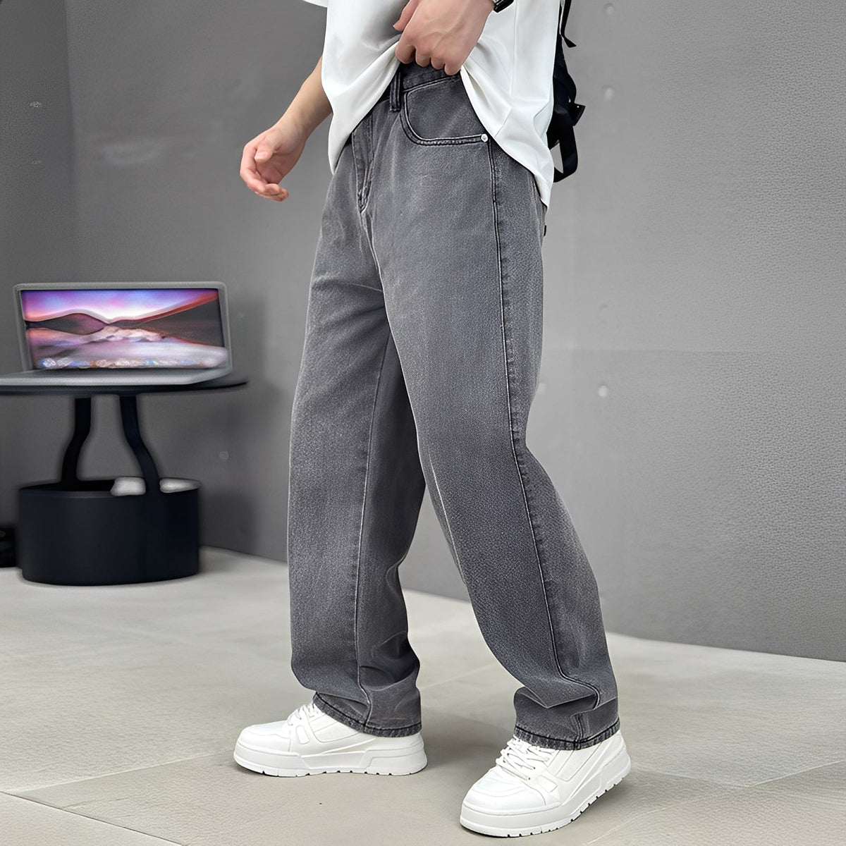 Wendell - Stilvolle Hose mit weitem Bein