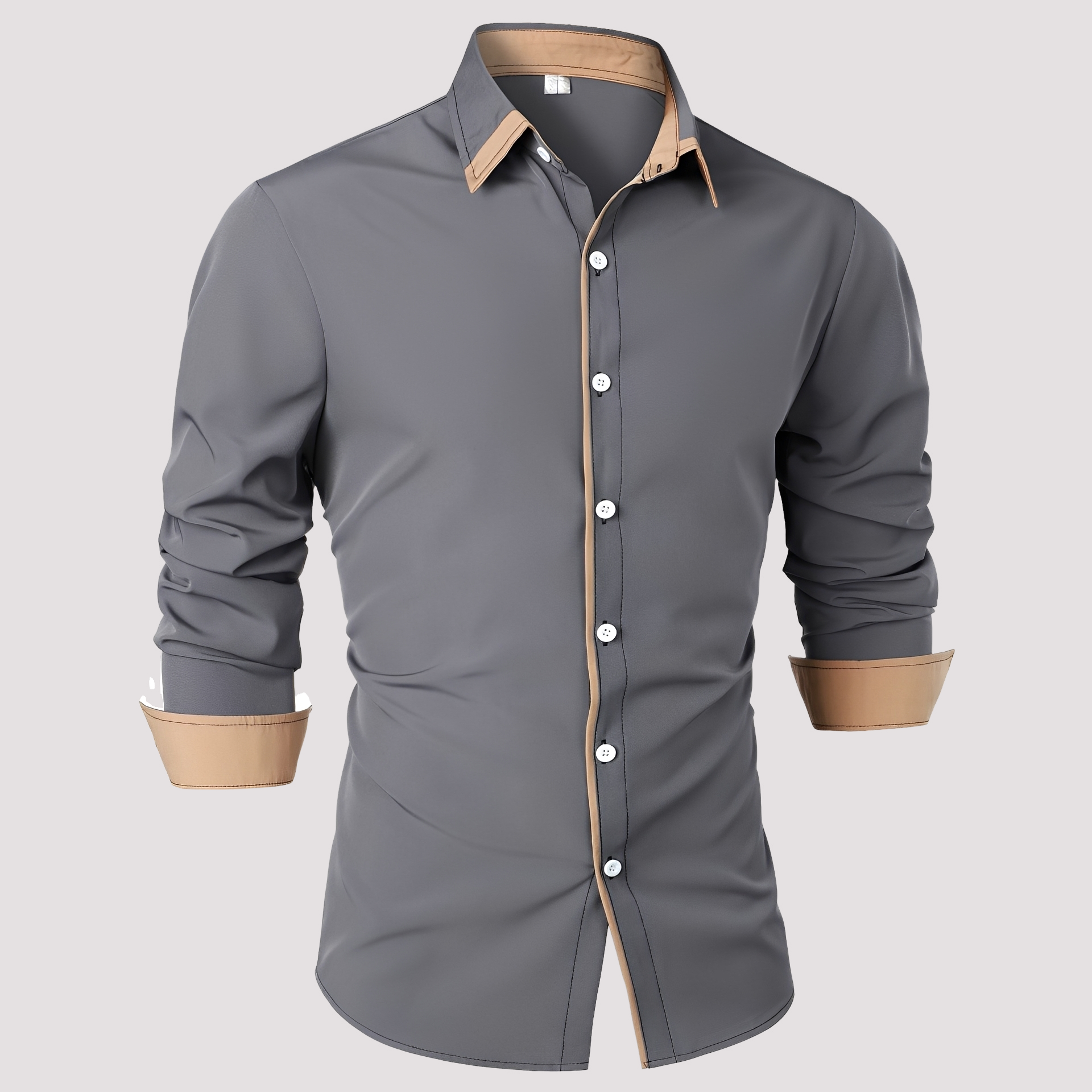 Samuel - Elegantes Langarm-Overshirt für Herren