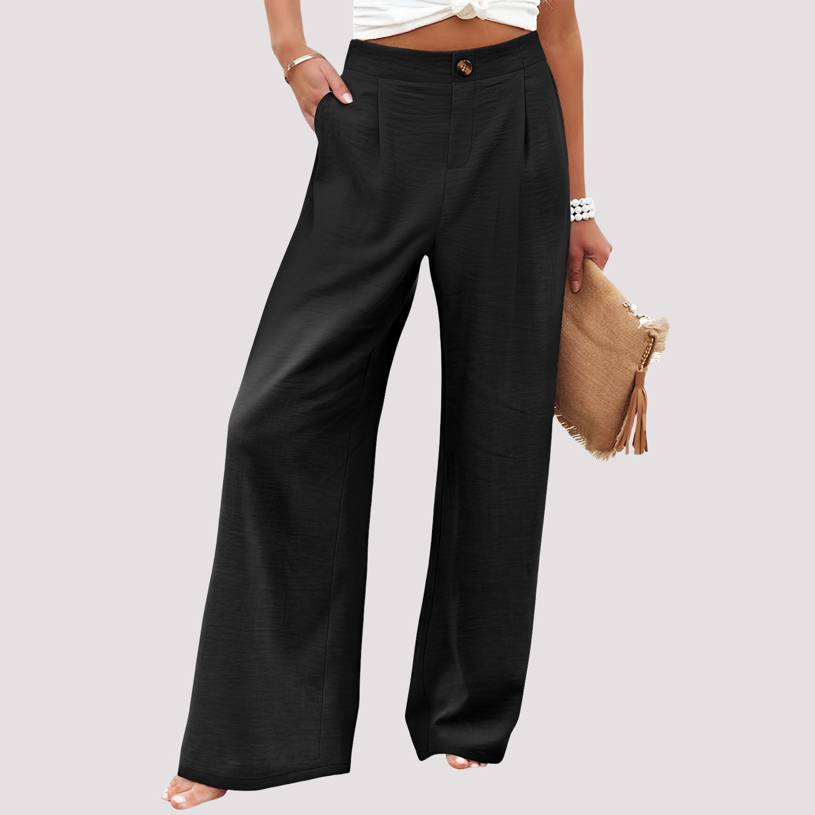 Helen - Damenhose mit weitem Bein und angenehmer Passform