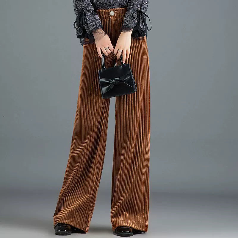 Casey - Trendige Cordhose mit weitem Bein für Damen