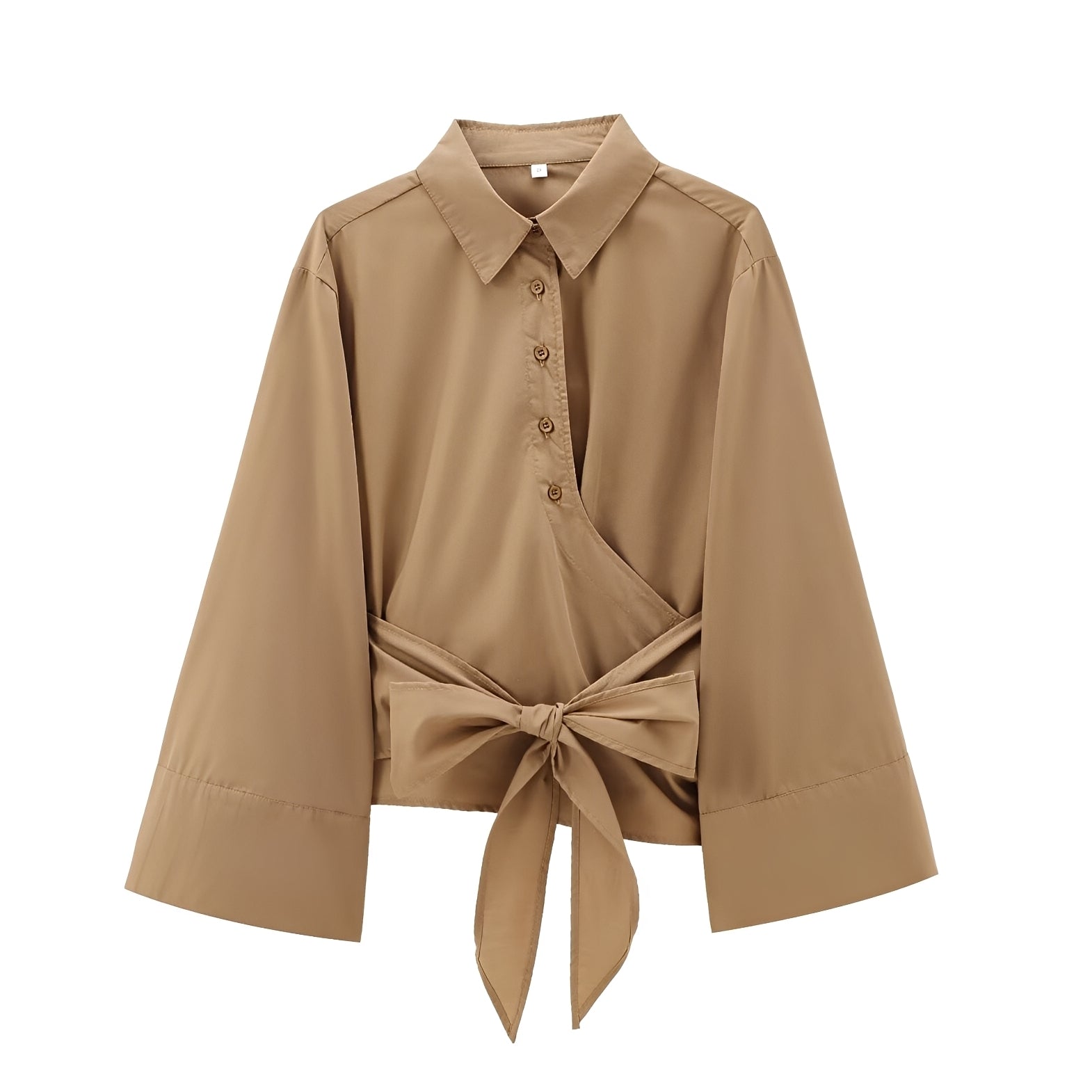 Shania - Elegantes, locker geschnittenes Oberteil für Damen mit Gürtel