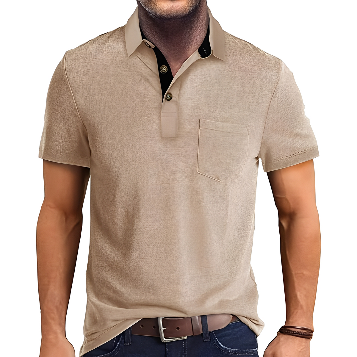 Abner - Poloshirt im klassischen Design