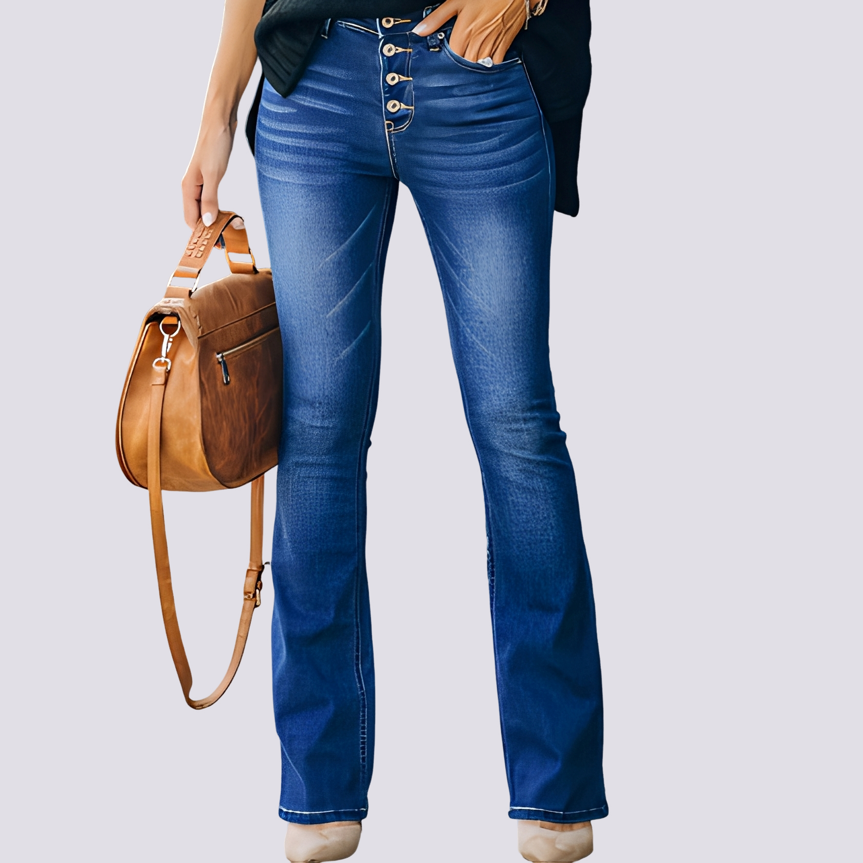 Rosie – Damen-Schlagjeans – perfekt für den entspannten Alltag