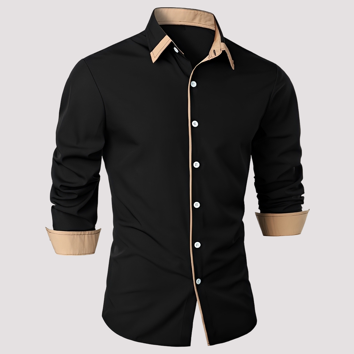 Samuel - Elegantes Langarm-Overshirt für Herren