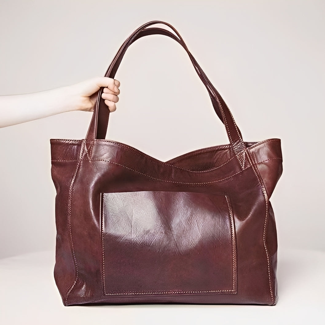 Davina - Große Schultertasche im klassischen Stil