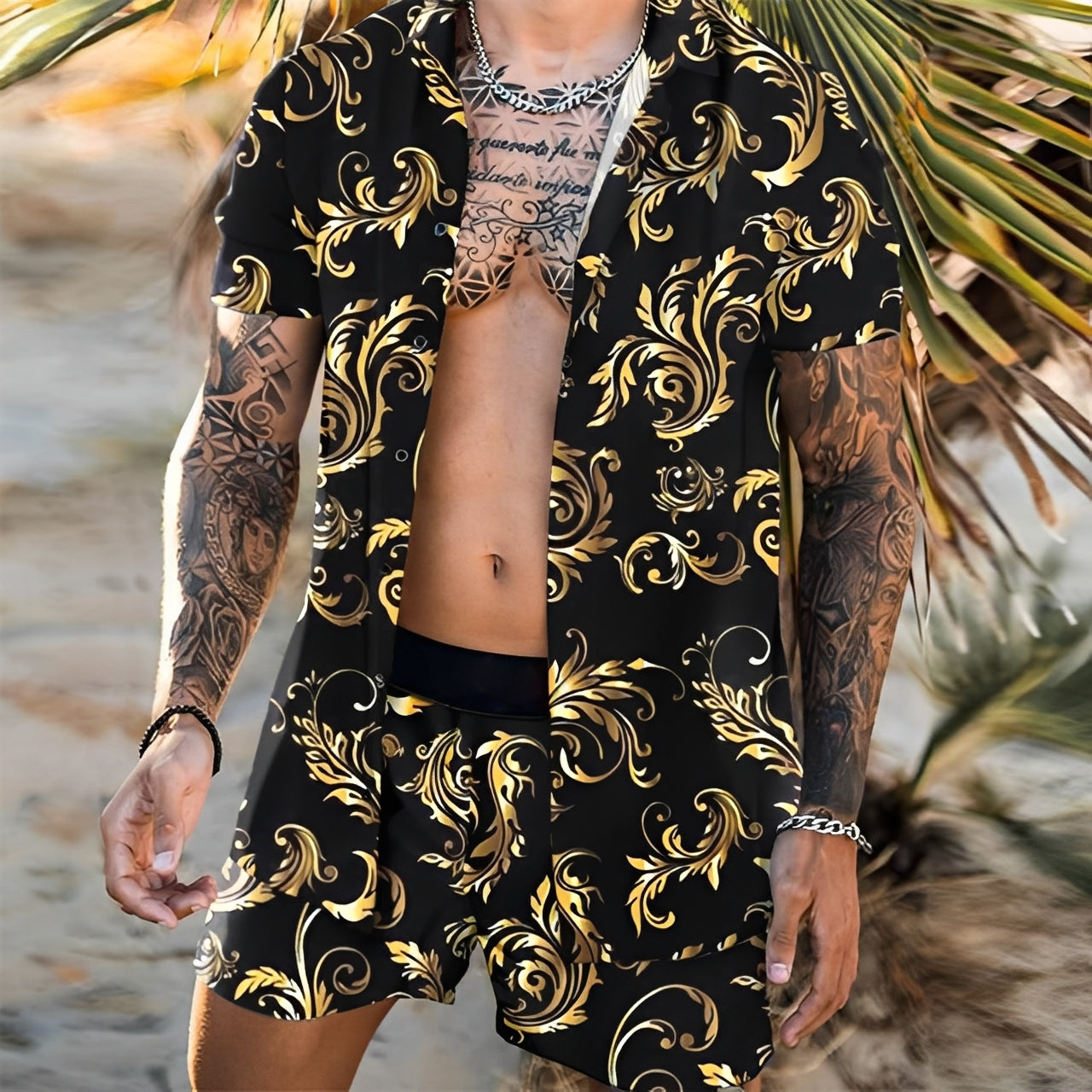 Lucas - Stilvolles Hawaiihemd-Set für Herren