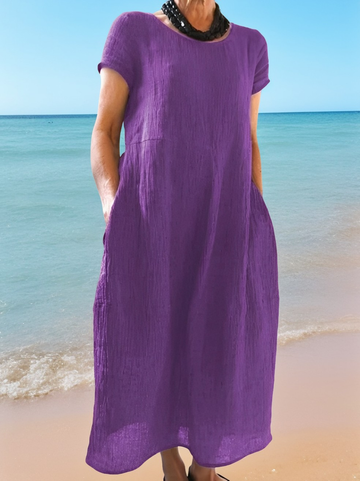 Allie - Bequemes, locker sitzendes Kurzarmkleid für Damen