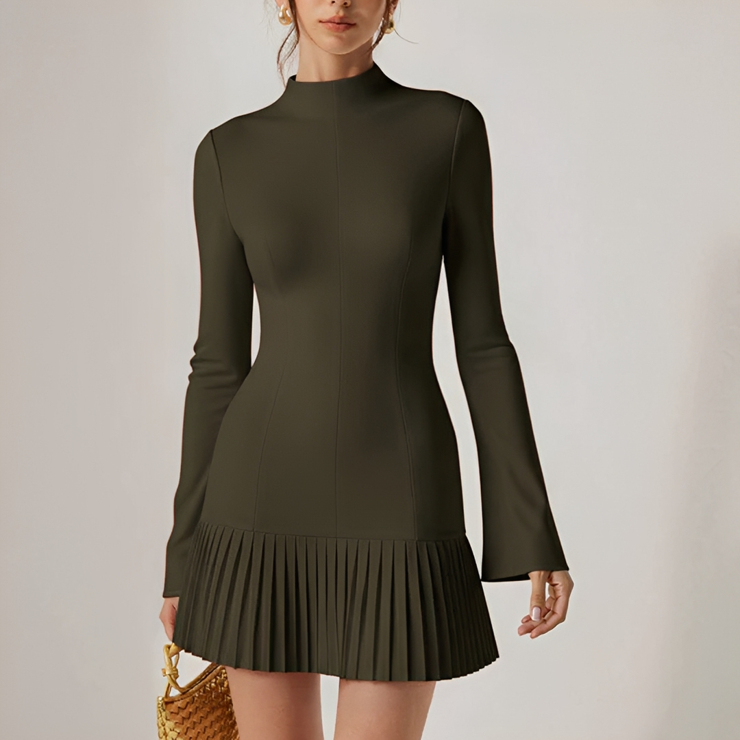 Elva - Stilvolles Falten-Minikleid
