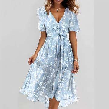 Emelia - Florales Chiffonkleid