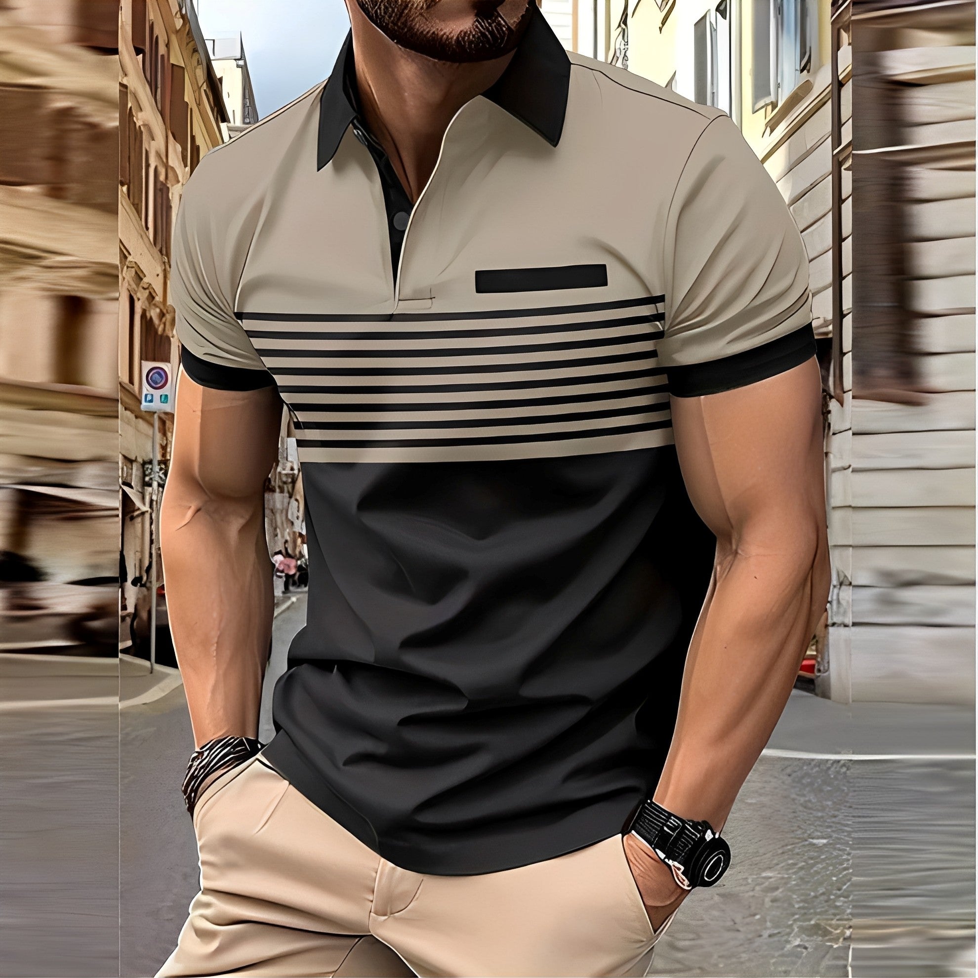 Thomas - Elegantes, eng anliegendes Poloshirt für Herren