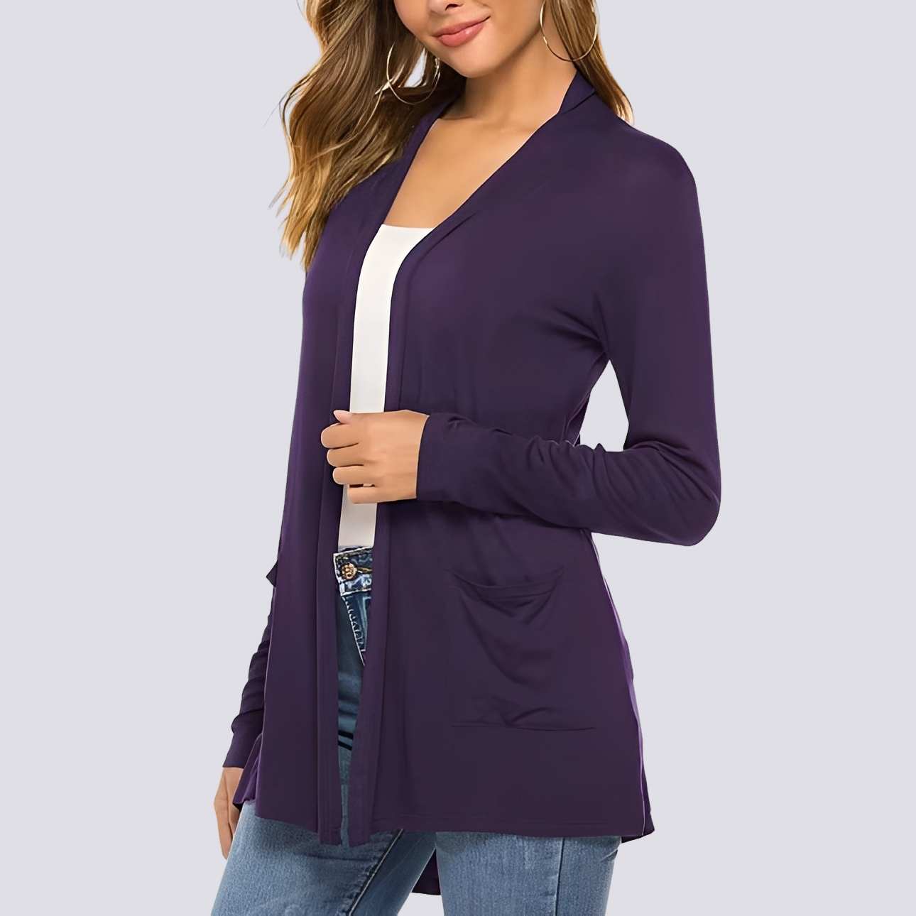 Bertha - Bequeme Langarm-Jacke