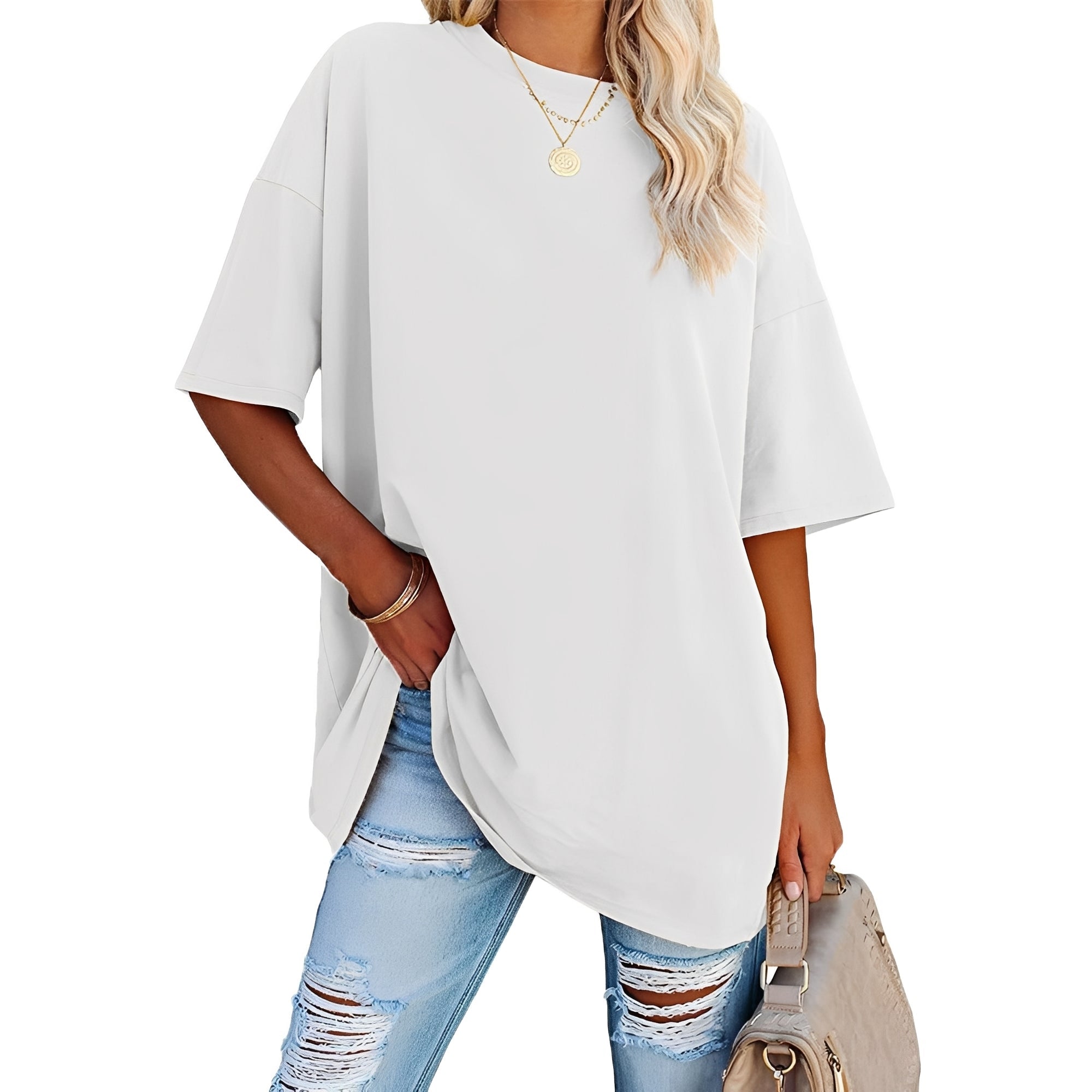 Alice - Lässig geschnittenes T-Shirt mit breiten Schultern