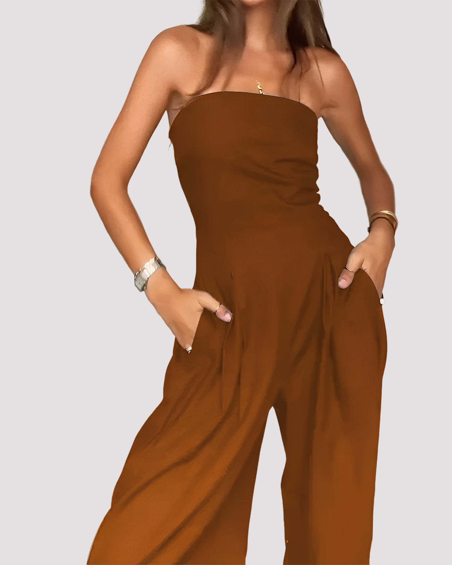 Carmen - Eleganter trägerloser Jumpsuit