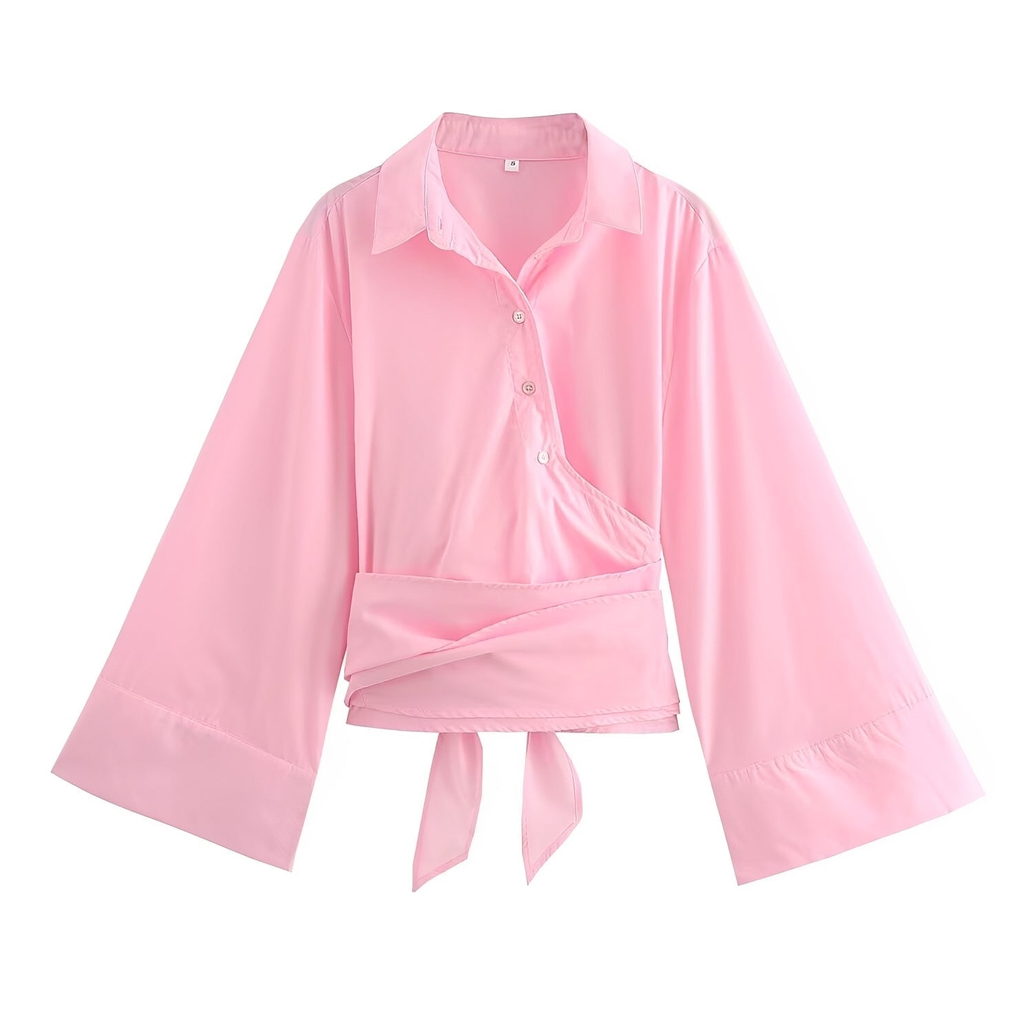 Shania - Elegantes, locker geschnittenes Oberteil für Damen mit Gürtel