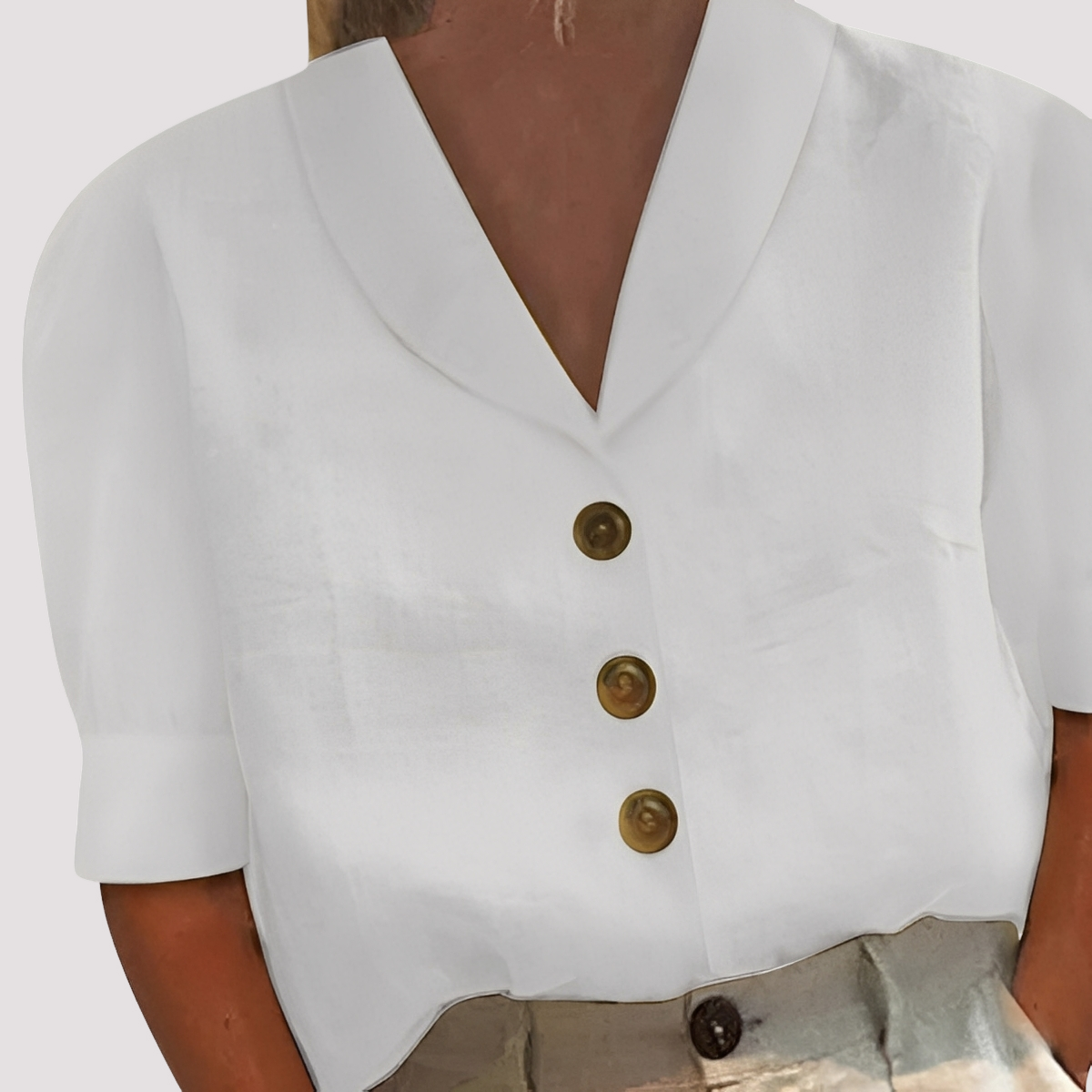 Mariyah - Modische Bluse mit V-Ausschnitt