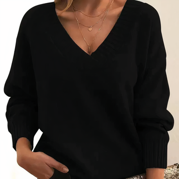 Herbst - Modischer und bequemer V-Ausschnitt-Pullover