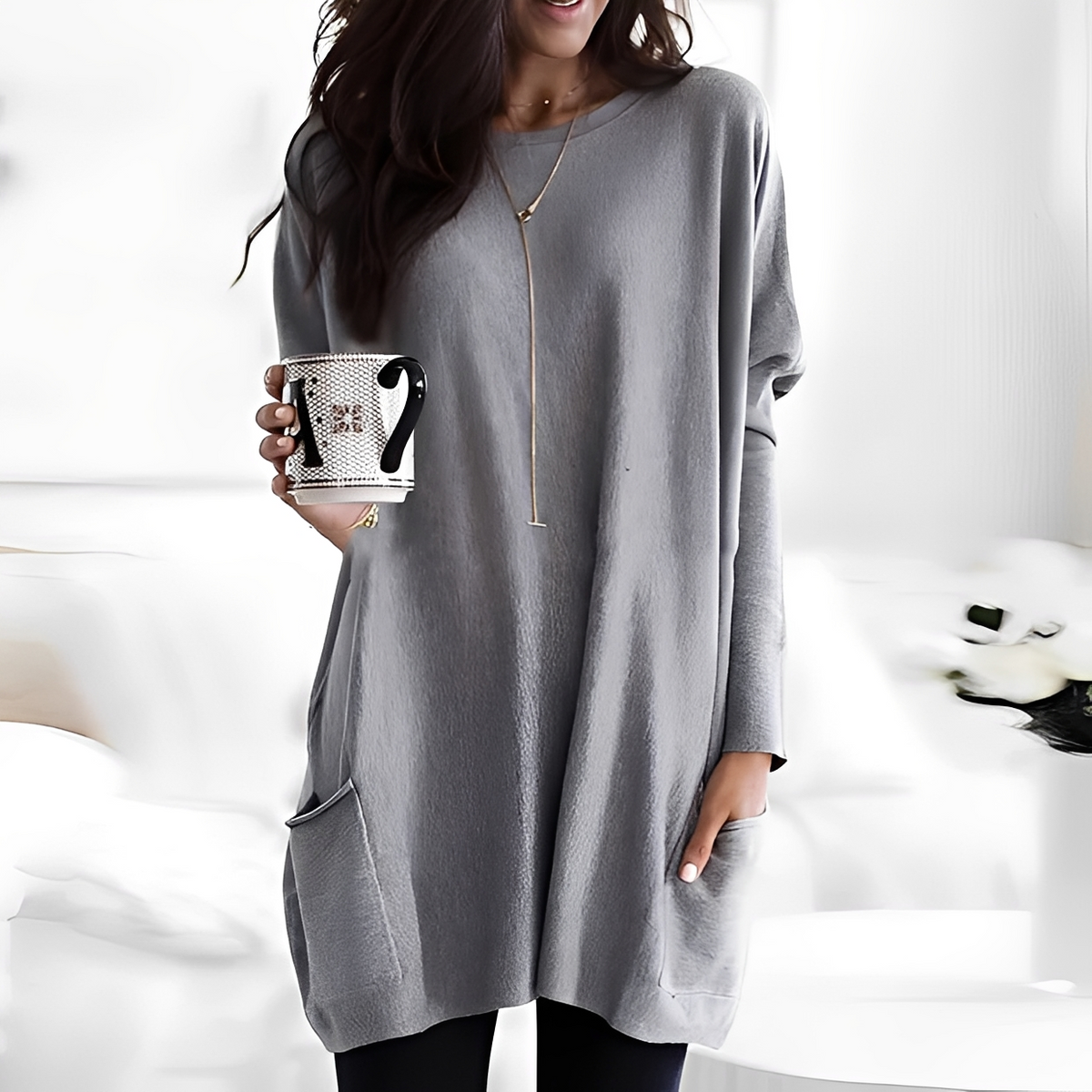 Diane - Komfortabler Pullover mit langen Ärmeln