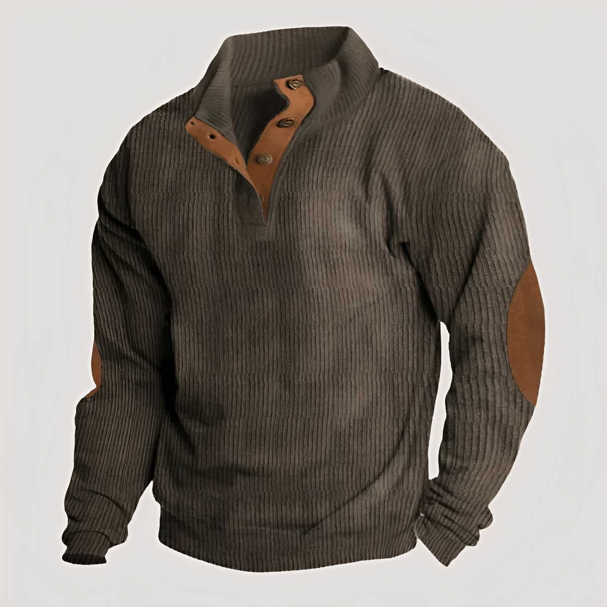 Rico - Strapazierfähiger Pullover mit halber Knopfleiste