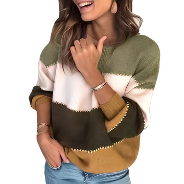 Aubrie - Komfortabler und modischer Pullover mit Streifen