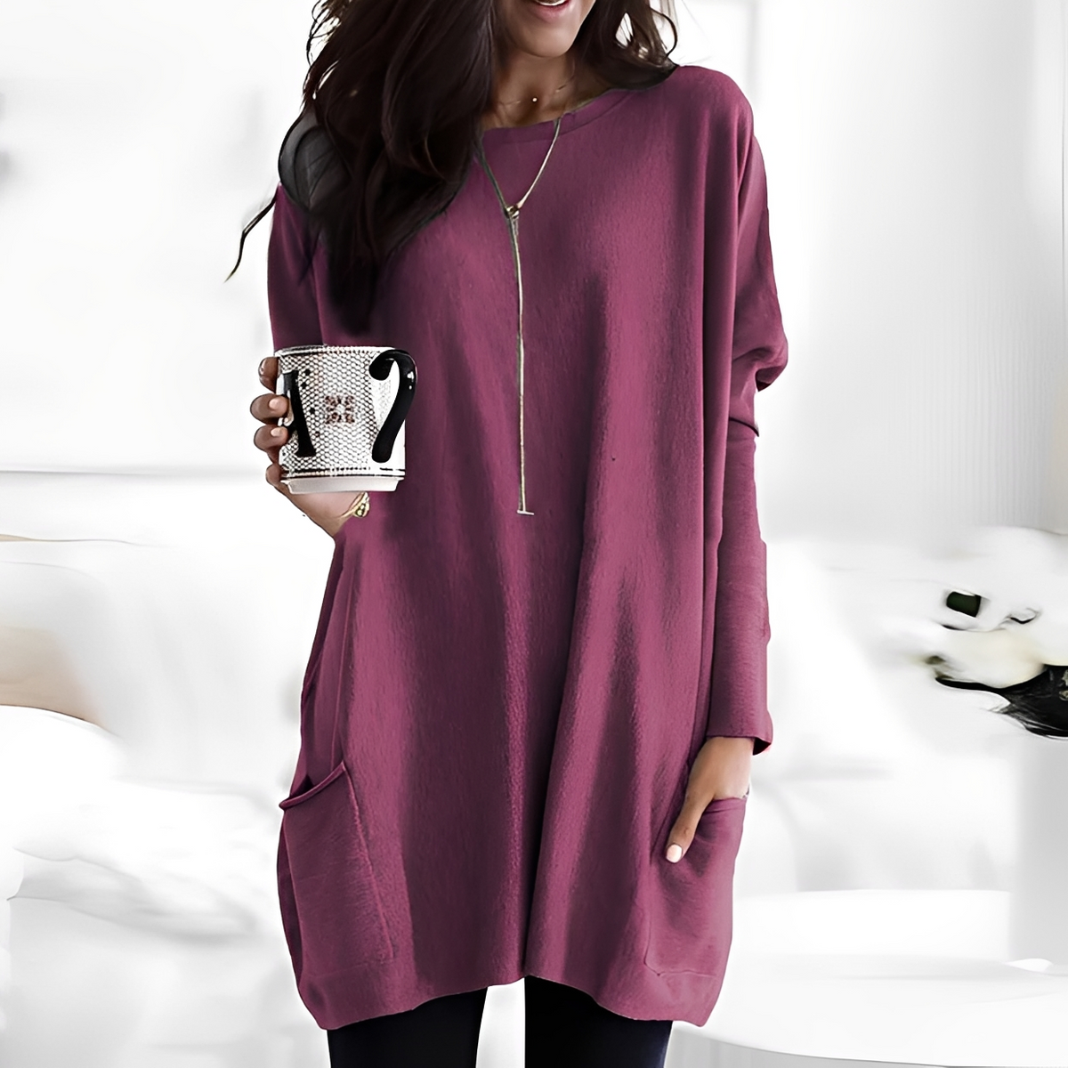 Diane - Komfortabler Pullover mit langen Ärmeln